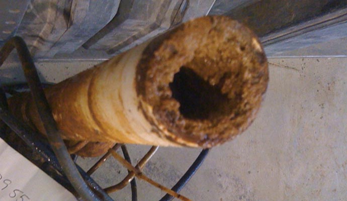 water pipes clogged drain