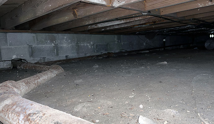 crawl space drainage system