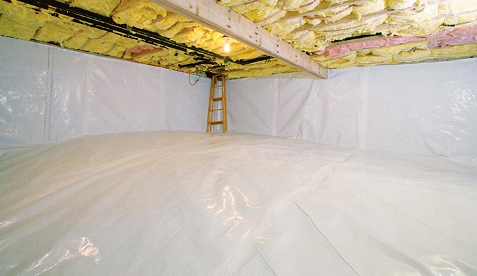 Fully sealed crawl space