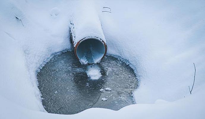 Frozen pipe