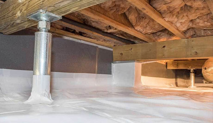 Sagging Crawl Space Floor Repair