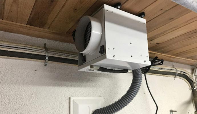 SaniDry Dehumidifier Installation
