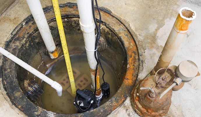 Repairing sump pump parts